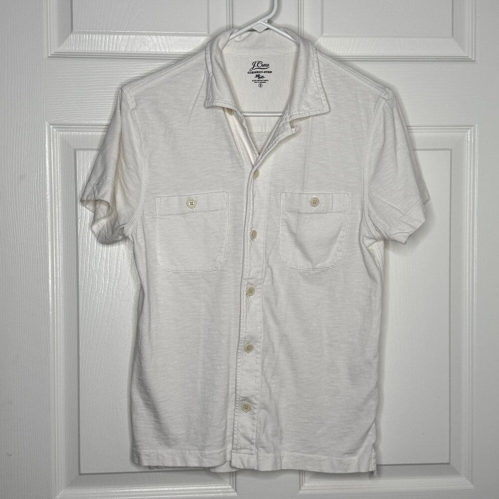J Crew Garment-dyed Harbor shirt